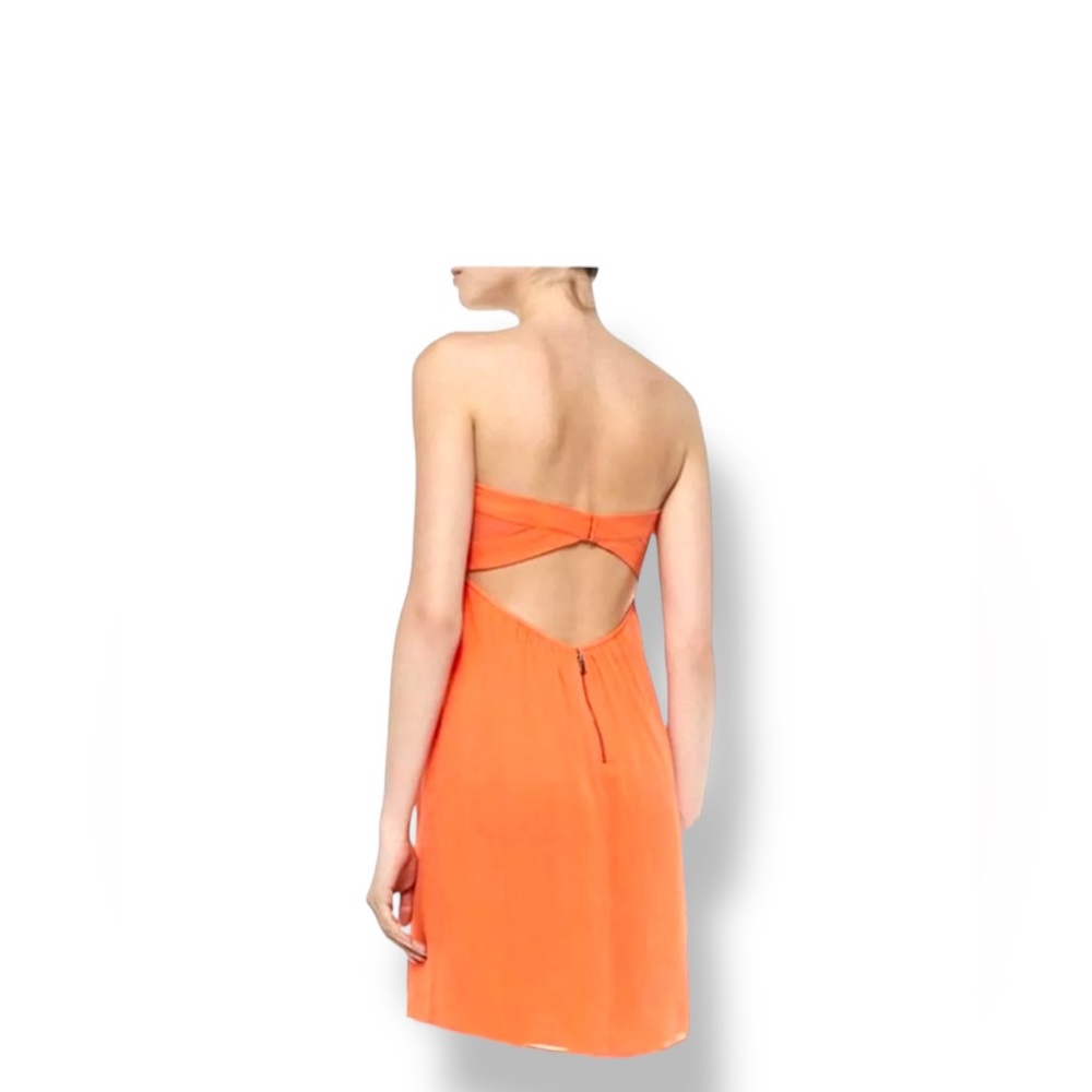 🧡𝐀𝐋𝐈𝐂𝐄 + 𝐎𝐋𝐈𝐕𝐈𝐀 strapless georgette - Picture 2 of 9
